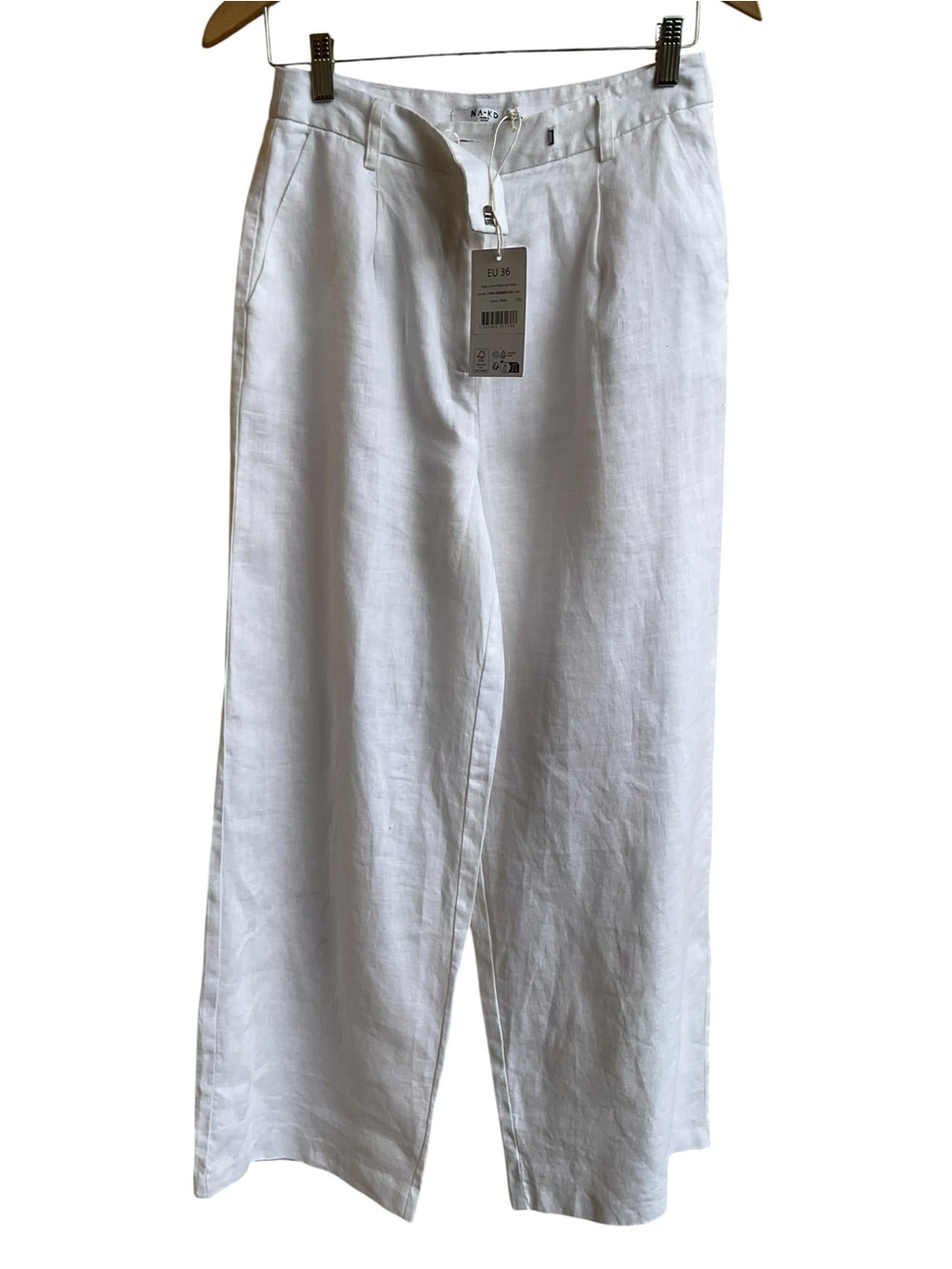 NA-KD NWT Women’s Linen White Wide Leg Pants size 36/6
Luxury minimalist classic - Picture 8 of 16